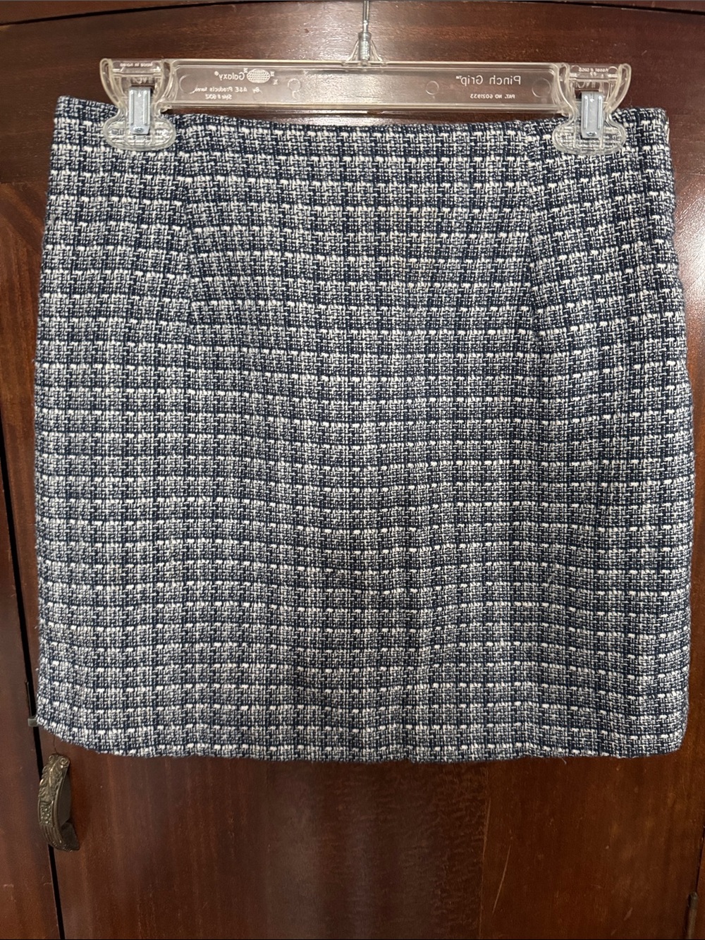 Forever 21 Navy and White Tweed Mini Skirt